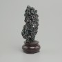 Piatră-souvenir decorativă, calcopirit neprelucrat pe suport 110x40 mm +- (dimensiuni variate)
