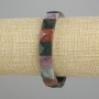 Brățară din jasper fațetat pătrată, diametrul 11×11 mm, lungime 18 cm ±, cu elastic