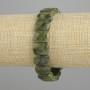 Brățară din jadit natural, zale netede, diametrul 14,5–15×10–10,5 mm, lungime 18 cm, elastic