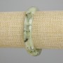 Brățară din prehnit – zale netede, diametrul 16–17×10–11 mm ±, lungime 18 cm ±, extensibilă