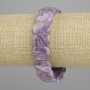 Brățară din charoit natural, zale netede, diametrul 16×12 mm, lungime 18 cm +/-, pe elastic