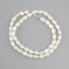 Mărgele din perle de râu, diametru 8–8,5×4–5 mm, lungime 37 cm ± pe fir