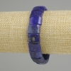 Brățară din lazurit, verigi, diametrul 14-15×9, 5-10 mm ±, lungime 18 cm (elastic)