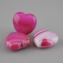 Bază pentru pandantiv Inimă din agat 20x20 mm +/- cu orificiu