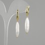 Cercei cu perle baroce 25×6, 5 mm ±, lungime 43 mm