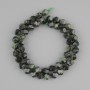 Mărgele din jasper oceanic, multifacetate, diametru 8×7 mm, lungime 39 cm ±, pe șnur