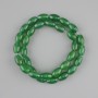 Mărgele Chrysoprază boabe 12x7 mm pe șnur
