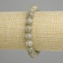 Brățară verde din apatit – bilă netedă, diametrul 9 mm, lungime 18 cm, pe bază elastică