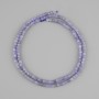 Mărgele safir tăiate cub, dimensiune 2,5×2,5 mm, lungime 39 cm ±