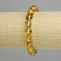 Brățară din chihlimbar, bile lucioase, diametru 9 mm, lungime 18 cm, elastică