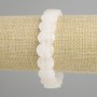 Brățară din cristal de munte, lanț neted, diametrul 14×10 mm, lungime 18 cm, șnur elastic