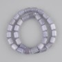 Mărgele gri ochi de pisică cilindru, diametrul 11×8 mm, lungimea 38 cm ± pe fir