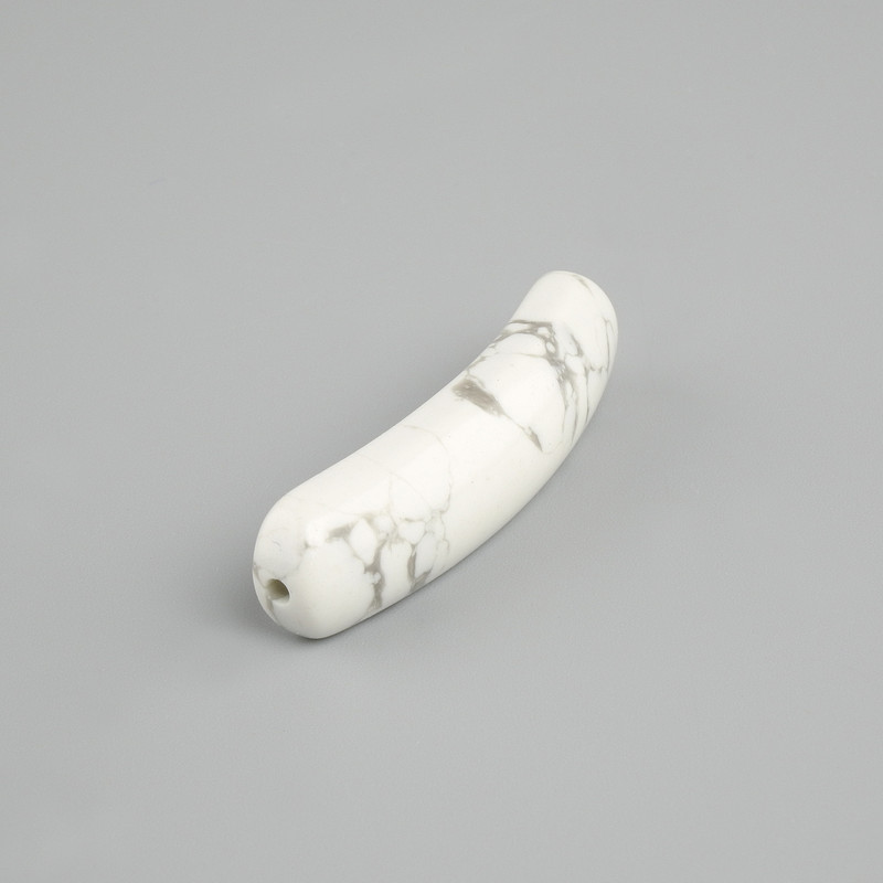 Inserție de mărgea din kaolin curbată cu găuri 36×10×6mm+