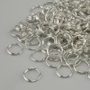 Inel închizător cu arc, diametrul 8 mm, metal argintiu, ambalare 20 g