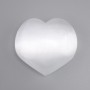 Inimă suvenir din selenit 70×55×27 mm+-( dimensiuni asortate) (pentru 1 bucată)