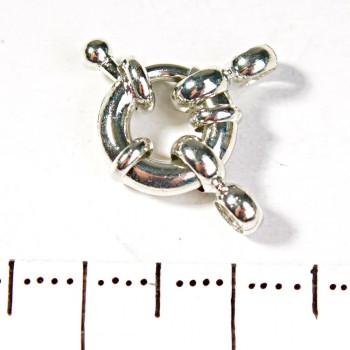 Închizător pentru mărgele și brățări, în formă de inel de tip donut, pentru un singur șnur, 9 mm