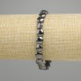 Brățară hematit monedă 8mm+-, lungime 18cm +- elastice