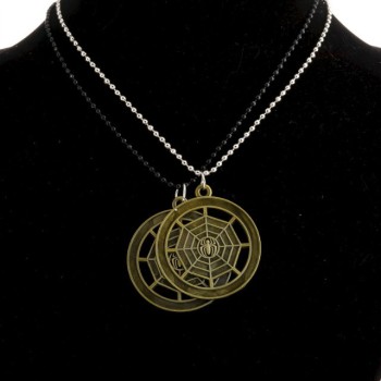 Pandantivul Prieteniei pe lanț «Păianjenul», culoarea metalului alb și negru