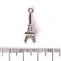 Pandantiv Turnul Eiffel în strasuri, 25x8 mm, set de 3 bucăți