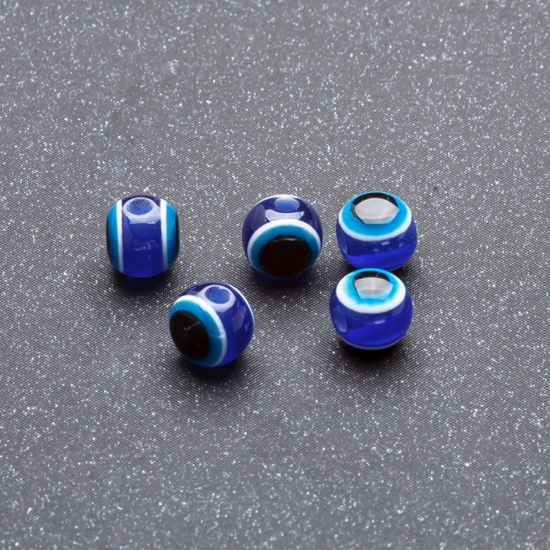 Mărgea accesorii „Ochiul Nazar” albastru, diametru 5 mm, ambalaj 85 buc., 7 g