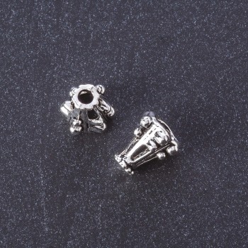 Capăt de terminare, culoare argintiu metalic, lungime 10 mm, ambalaj 24 buc, greutate aproximativă 20 g