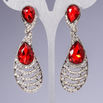 Cercei cu cristale «lustră» «șandeliere» «pană»