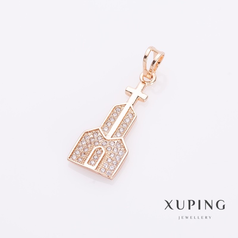 Pandantiv Xuping «Templu» 3×1 cm, culoare aurie
