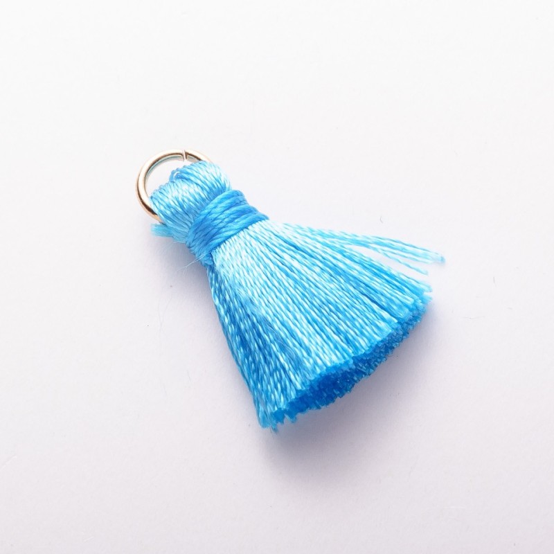 Componentă pentru handmade: Ciucur mini din mătase cu inel, L cm, diametrul de 5 mm, preț pentru 1 bucată