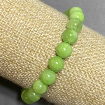 Brățară din piatră naturală onix pe elastic, diametrul de 8 mm, lungimea 18 cm