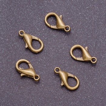 Închizătoare carabină, diametrul de 7,5 mm, lungimea de 14 mm, culoare bronz (ambalaj de 10 buc.)