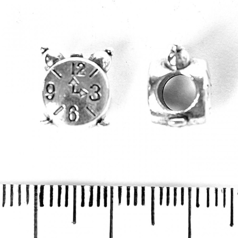 Mărgea Pandora „Ceasuri” 9x11mm, diametrul 5mm, fațetat, 20 g +/- 9 buc.