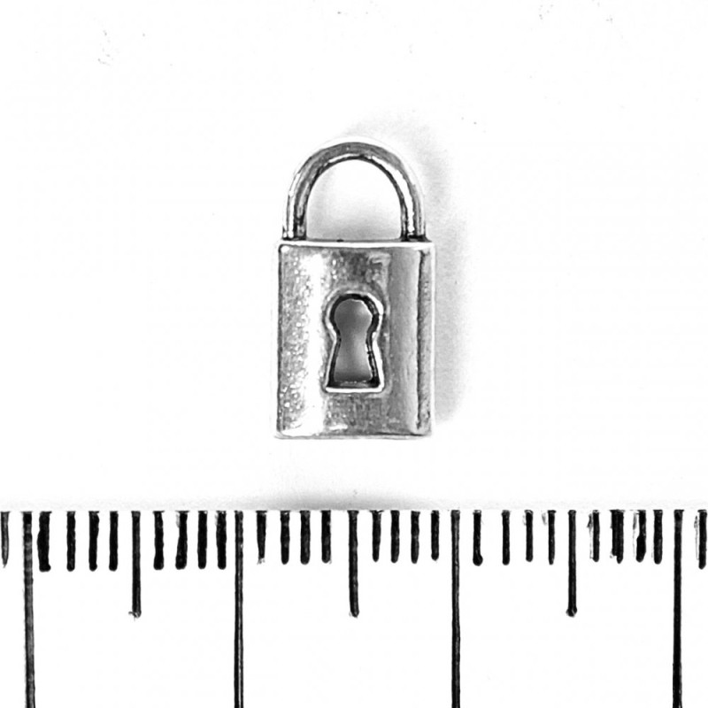 (9 × 7 mm) Pandantiv lacăt, accesorii pentru bijuterii, ambalaj 20 g ± 17 buc