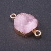Conector „Fulgi roz” culoare metalică „auriu” L1 mm, diametru 14 mm, plastic