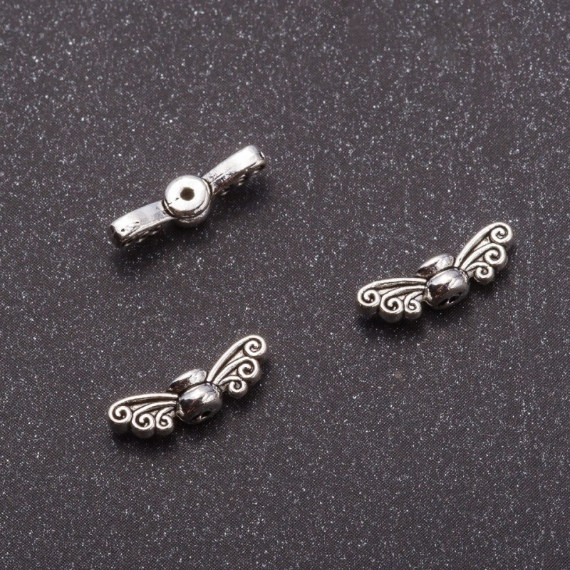 Inserție decorativă - Aripile fluturelui 4,5×14mm, diametrul 1 mm ±26 buc.
