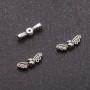 Inserție decorativă - Aripile fluturelui 4,5×14mm, diametrul 1 mm ±26 buc.