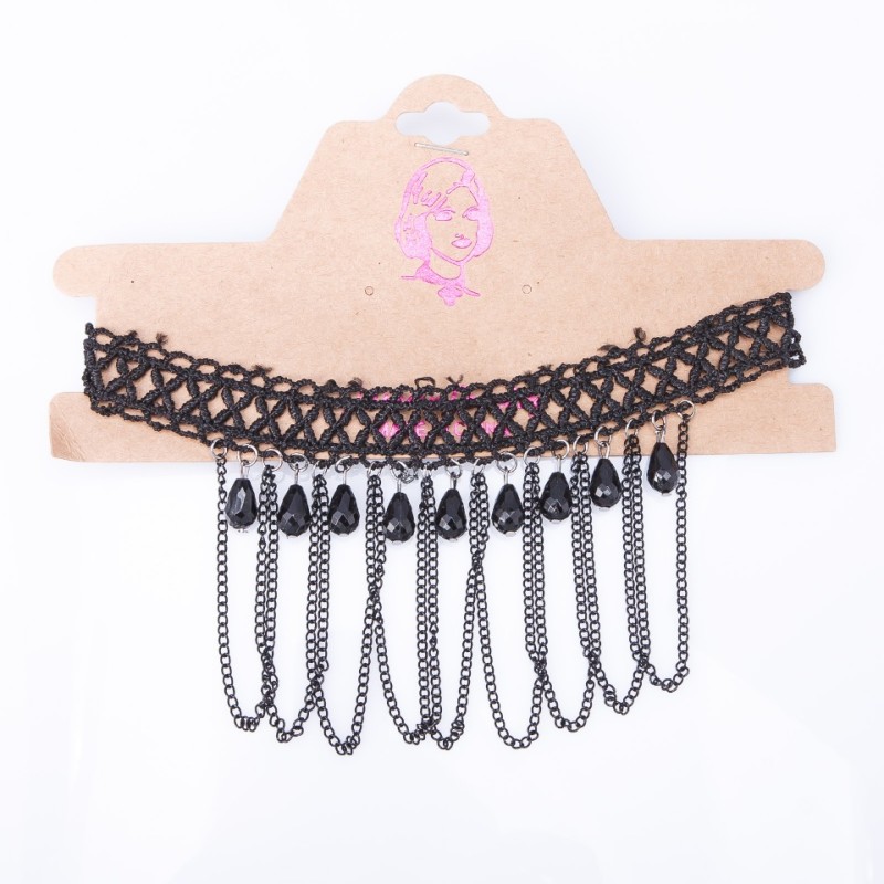 Choker pentru gât «Veneția» cu biconuri