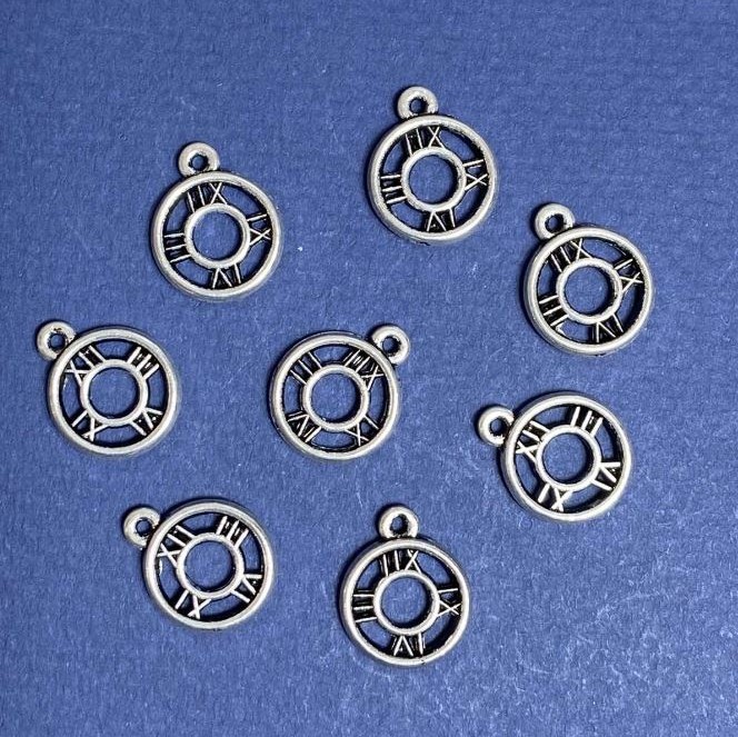 Pandantiv – furnitură „Ceas” 13×16 mm, ambalare 20 g, ±21 buc