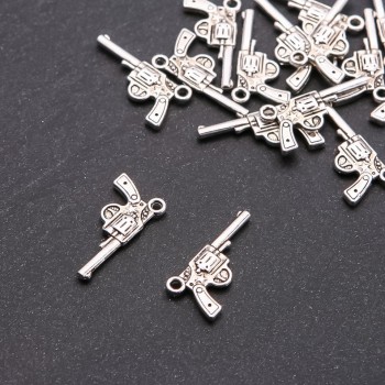 Pandantiv Nagan, diametru 1,8 mm, lungime 24×12 mm, ambalaj 20 g (+/-) 16 buc.