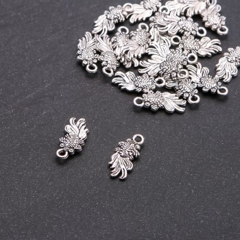 Pandantiv – Pește, diametru 5 mm, lungime 18x8 mm, ambalaj 20 g, ±21 bucăți