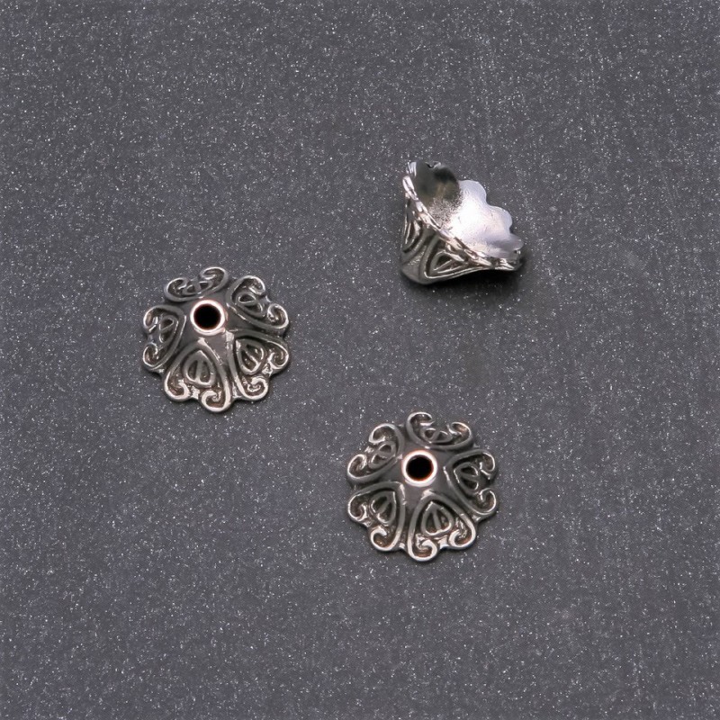 Capăt de accesorii pentru mărgele 16×11 mm, diametrul 3 mm, ambalaj 18 buc.