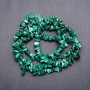 Mărgele din malahit natural, pe fir, diametrul 6x3 mm, lungime 82 cm