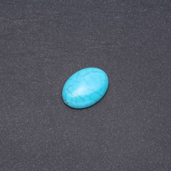 Cabochon piatră „Turcoaz” (presat) 25×18 mm