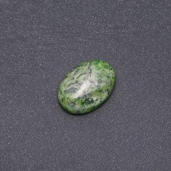 Cabochon piatră jasp verde sintetic 25x18 mm