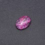 Cabochon din agat roșu zmeură sintetic 25x18 mm