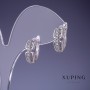 Cercei Xuping rodiu 6x14 mm