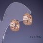Cercei Xuping 14×7 mm «placare cu aur 18K»