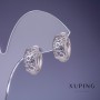 Cercei Xuping rodiu 15×8 mm