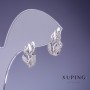 Cercei Xuping Frunzulițe 14x10 mm rodiu