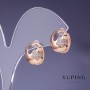 Cercei Xuping 13 mm, placare cu aur 18K