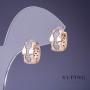 Cercei Xuping 13×8 mm placare cu aur 18K